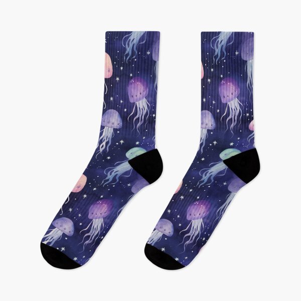 Item preview, Jellyfish and Stars Whimsical Pattern III designed and sold by OurBarcode.