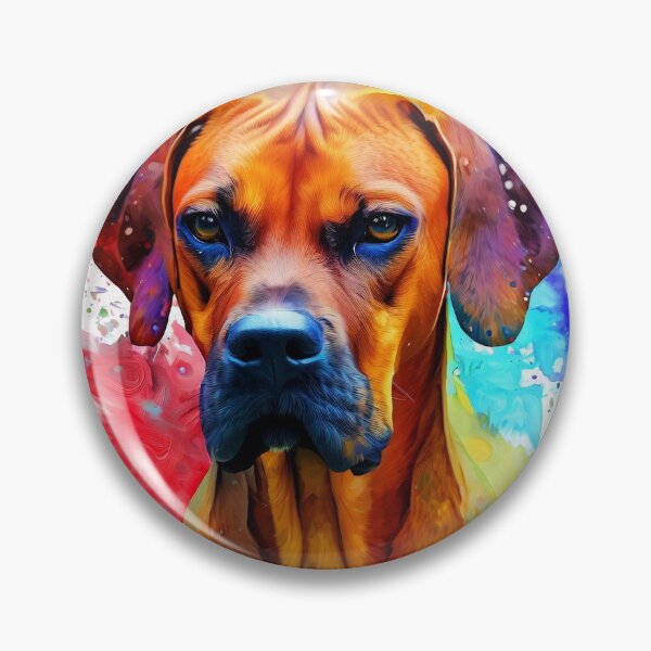 Item preview,  Rhodesian Ridgeback Art Print Splash Art designed and sold by The Digital Compass.