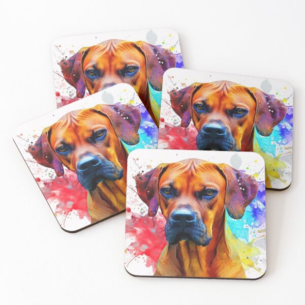 Item preview,  Rhodesian Ridgeback Art Print Splash Art designed and sold by The Digital Compass.