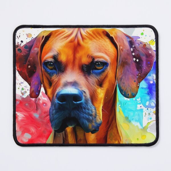 Item preview, Rhodesian Ridgeback Art Print Splash Art designed and sold by The Digital Compass.