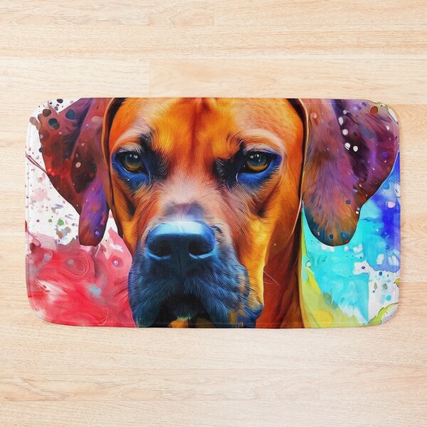 Item preview,  Rhodesian Ridgeback Art Print Splash Art designed and sold by The Digital Compass.