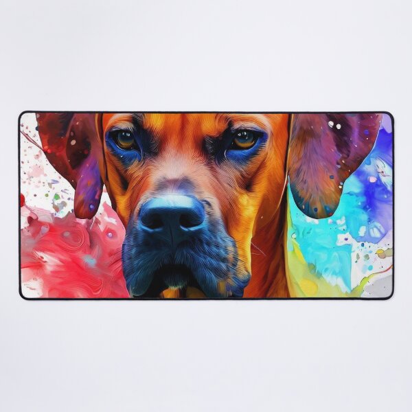 Item preview, Rhodesian Ridgeback Art Print Splash Art designed and sold by The Digital Compass.