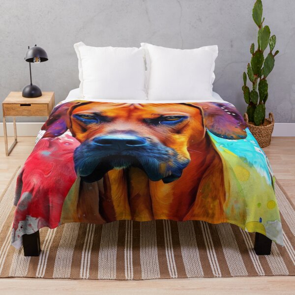 Item preview,  Rhodesian Ridgeback Art Print Splash Art designed and sold by The Digital Compass.