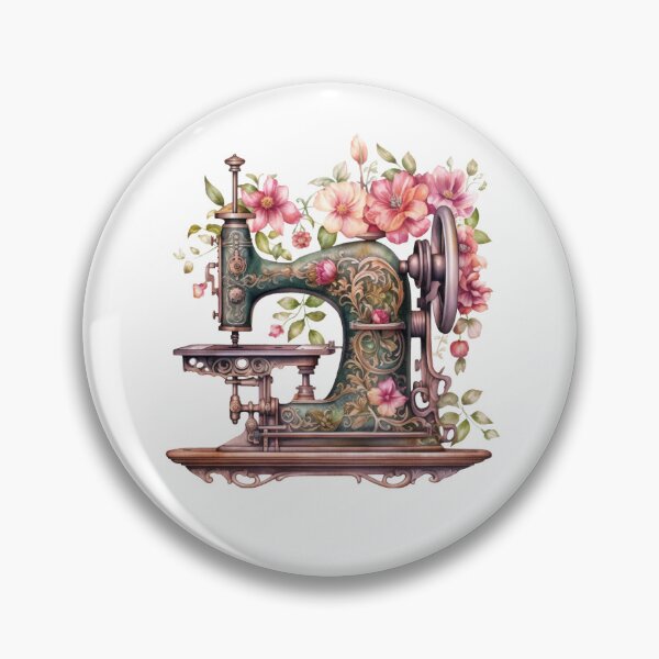 Item preview, Antique vintage floral sewing machine  designed and sold by imjolie.