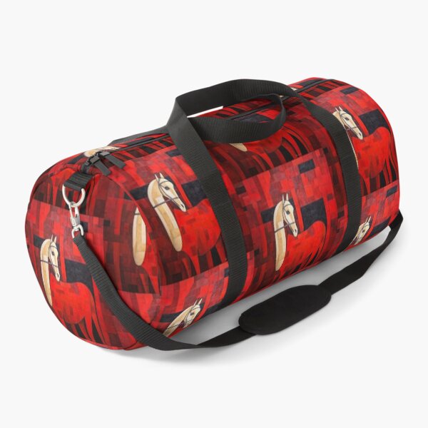 Item preview, Abstract Red and White Pony w Bridle designed and sold by YoPedro.