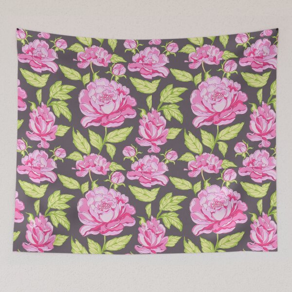Artikelvorschau, Aquarellrotes Blumenmuster entworfen und verkauft von obinsuma.