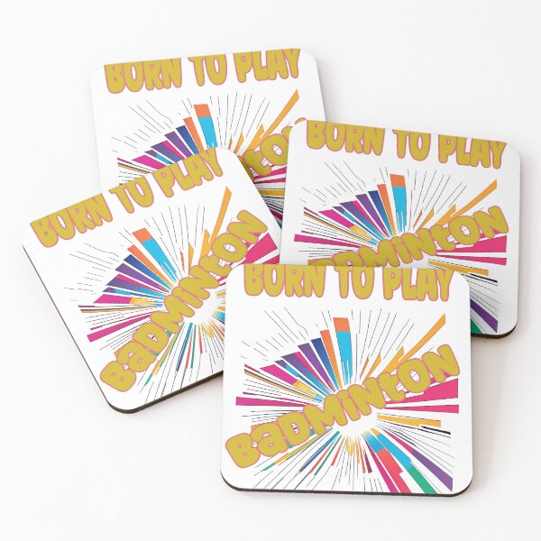 Item preview, Born To Play Badminton designed and sold by 3Brew-Designs.