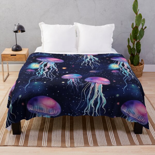 Item preview, Jellyfish and Stars Whimsical Pattern IV designed and sold by OurBarcode.