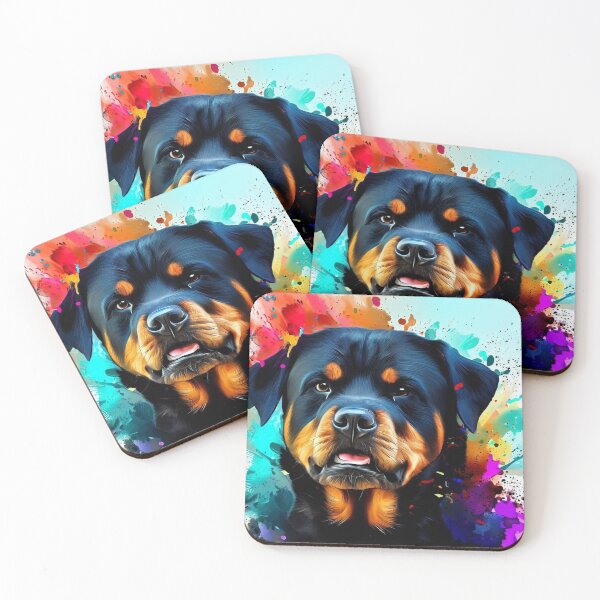 Item preview, Rottweiler Splash Art designed and sold by The Digital Compass.