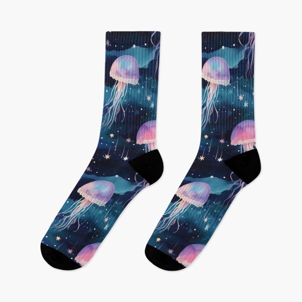 Item preview, Jellyfish and Stars Whimsical Pattern V designed and sold by OurBarcode.