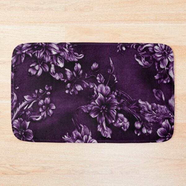 Item preview, Floral leafy Design in Purple & Silver mixed Color with Purple background designed and sold by Md Rashid  Hasan.