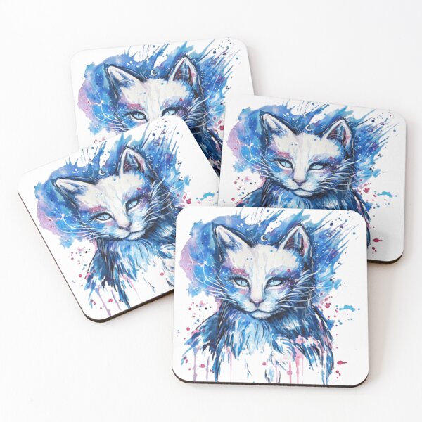 Item preview, Multicolored cat painting designed and sold by bayanshop23.