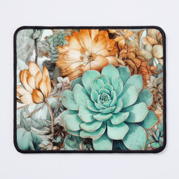 Item preview, Flowers botanical pattern 13 #succulents designed and sold by JBJart.