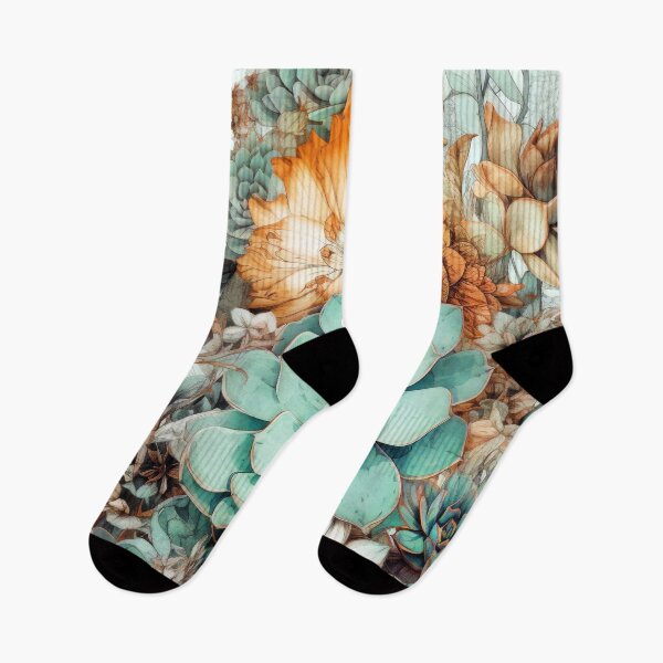 Item preview, Flowers botanical pattern 13 #succulents designed and sold by JBJart.