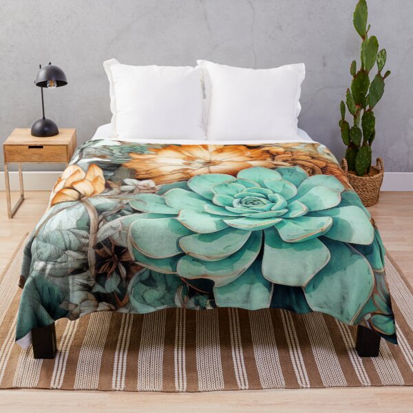 Item preview, Flowers botanical pattern 13 #succulents designed and sold by JBJart.
