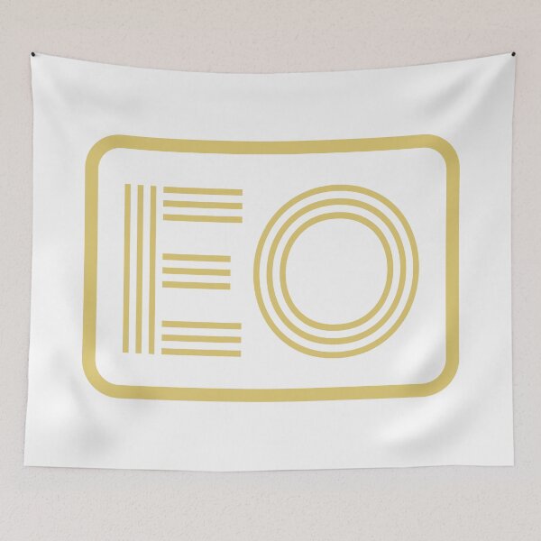 Item preview, EO Initials Gold Geometric Letters designed and sold by Jeallan Designs.