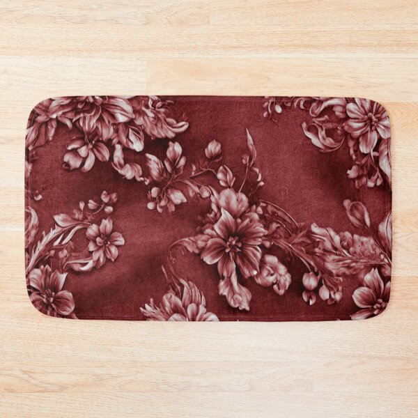 Item preview, Floral leafy Design in Red tint & Silver mixed Color with Red background designed and sold by Md Rashid  Hasan.