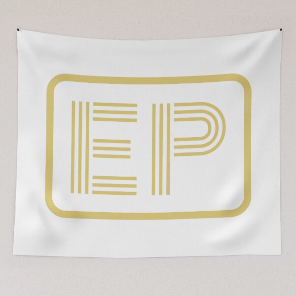 Item preview, EP Initials Gold Geometric Letters designed and sold by Jeallan Designs.