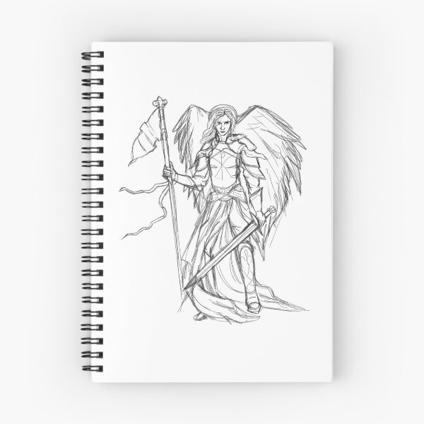 Item preview, St. Michelle the Arc Angel sketch designed and sold by LookingxGlass.