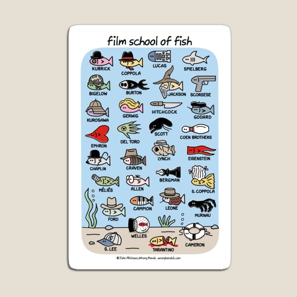 Item preview, film school of fish designed and sold by WrongHands.