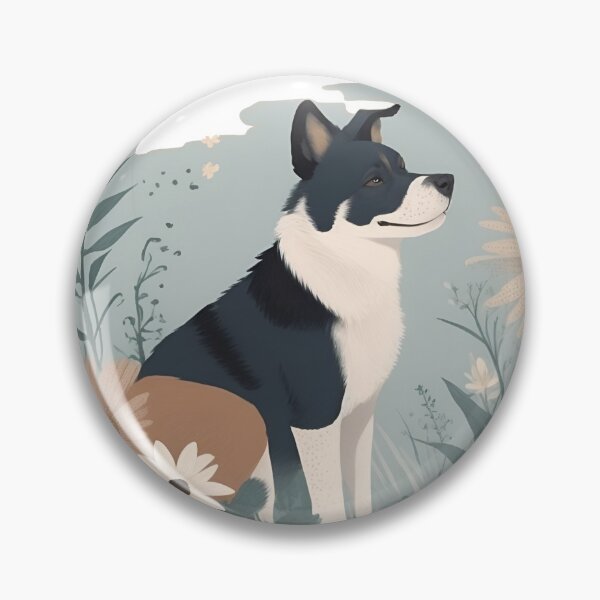 Item preview, Shiba Inu in Flower Field designed and sold by ToporArt.