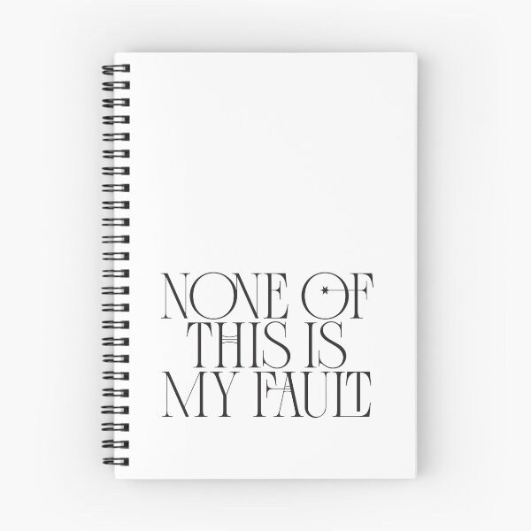 Item preview, None Of This Is My Fault - Typographic designed and sold by SorryFrog.
