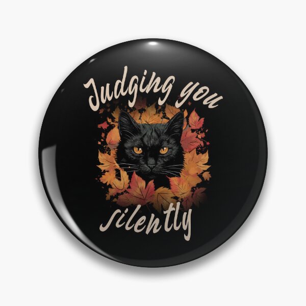 Item preview, Funny black cat is judging you silently designed and sold by HandicraftArt.