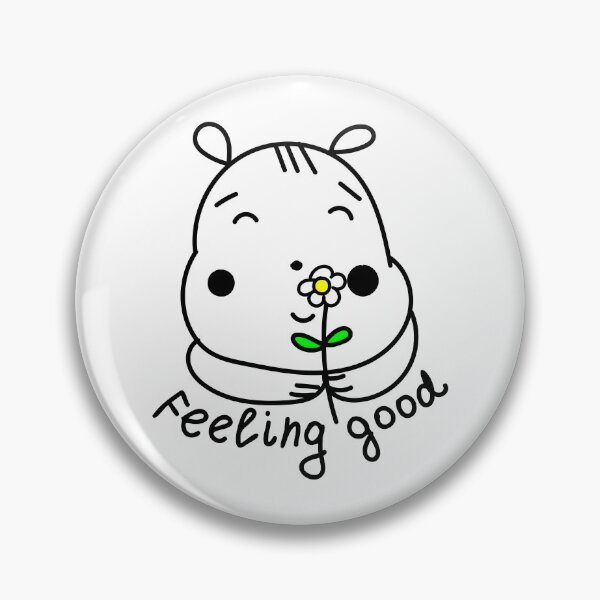 Item preview, Feeling good . Cute cartoon hamster with chamomile flower. Happy animals. designed and sold by Creavision.
