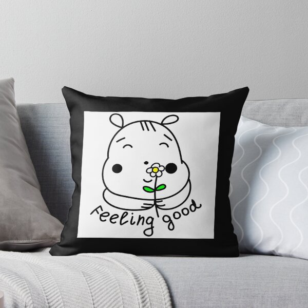 Item preview, Feeling good . Cute cartoon hamster with chamomile flower. Happy animals. designed and sold by Creavision.