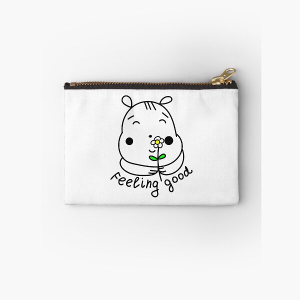Item preview, Feeling good . Cute cartoon hamster with chamomile flower. Happy animals. designed and sold by Creavision.