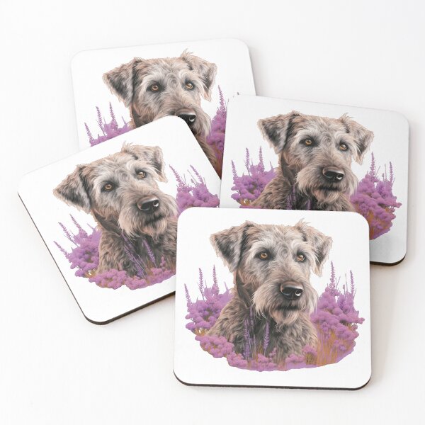Item preview, Irish Wolfhound in Heather Fields designed and sold by ZombieLH.