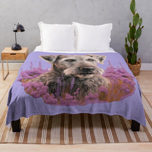 Item preview, Irish Wolfhound in Heather Fields designed and sold by ZombieLH.