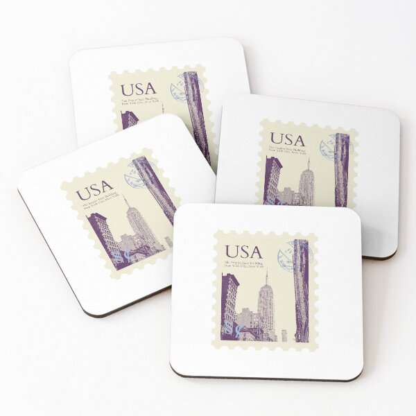 Item preview, USA New York Postal Stamp  designed and sold by designsbycloudy.
