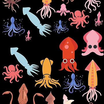 Artwork thumbnail, Squid Pattern by Patternaart