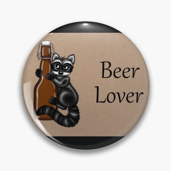 Item preview, Beer lover racoon designed and sold by Pezi-Creation.