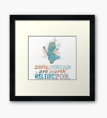Frozen Merch Framed Print