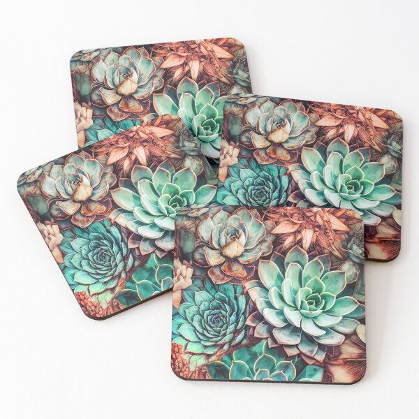 Item preview, Flowers botanical pattern 14 #succulents designed and sold by JBJart.