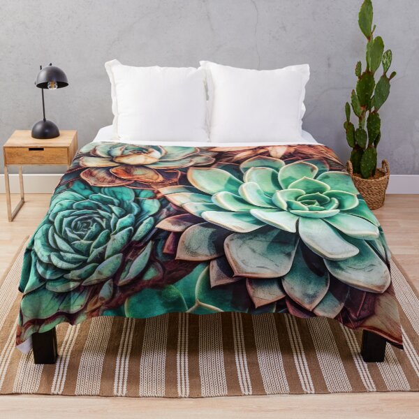 Item preview, Flowers botanical pattern 14 #succulents designed and sold by JBJart.