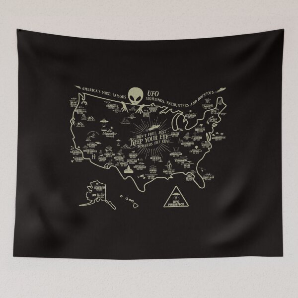 Item preview, America's Most Famous UFO Sightings, Encounters and Hotspots designed and sold by The Masked Designer.