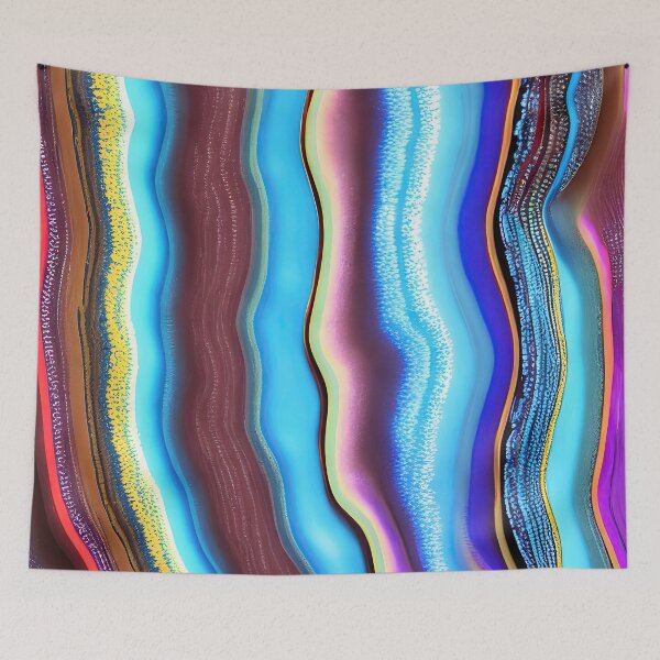 Item preview, Abstract 12 - Opal Fusion  - Blue Purple Gold designed and sold by Artekinium.