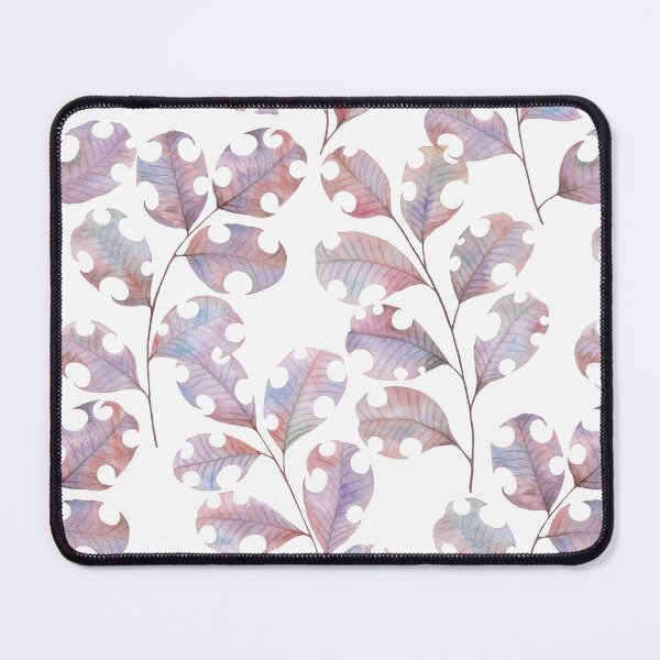 Item preview, Colorful leafy branches watercolor. Spring rainbow leaves pattern. Woodland fantasy designed and sold by likapix.