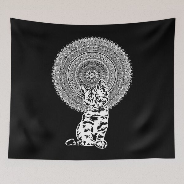 Item preview, Mandala Power Animals Cat Motif Mandala Totem Animals designed and sold by AnnaMDesign.