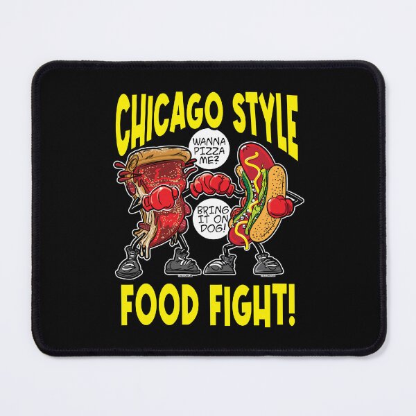 Item preview, Chicago Style Food Fight, Pizza VS Hotdog designed and sold by eShirtLabs.