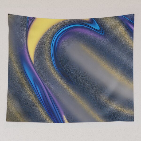 Item preview, Abstract 13 - Midnight Serenade  - Blue Purple Gold designed and sold by Artekinium.