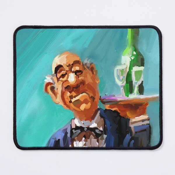 Item preview, Funny Wine Butler painting designed and sold by Anne Marie Propst.
