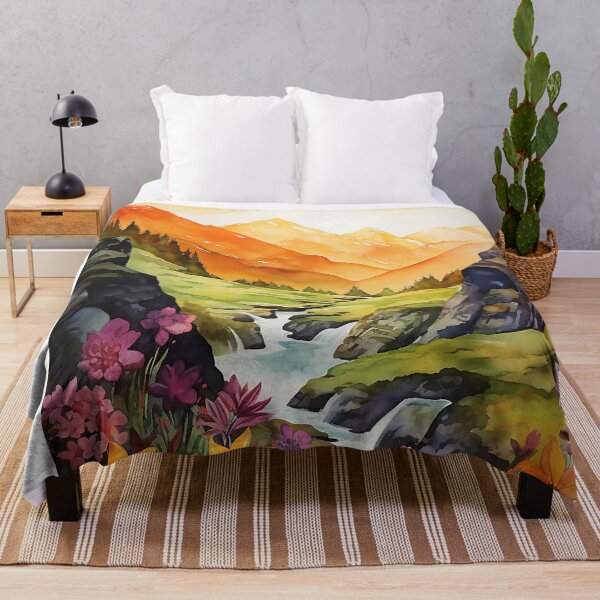 Item preview, Flowery hills are alive designed and sold by WallWhimsyWorks.