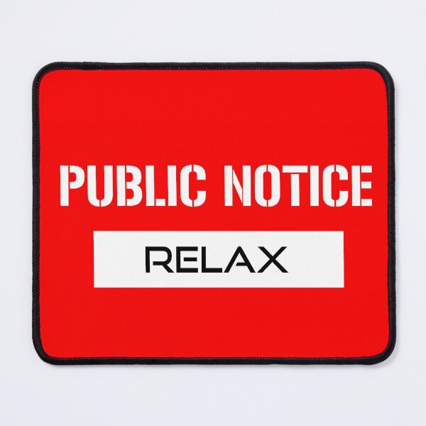 Item preview, Public Notice (relax) designed and sold by porfysoundtrack.