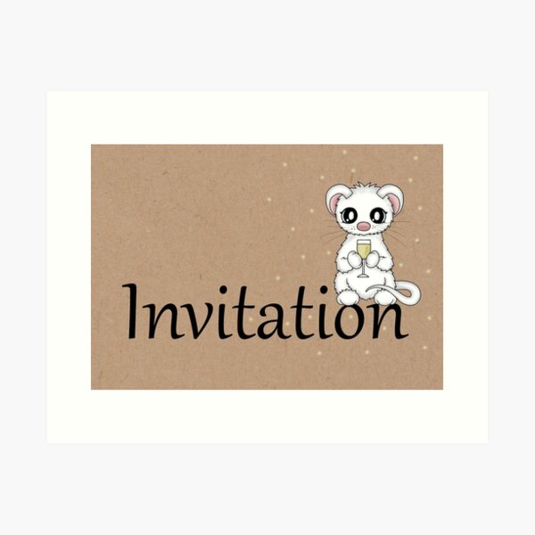 Item preview, Invitation mouse designed and sold by Pezi-Creation.