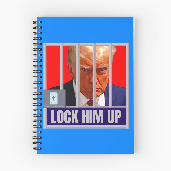 Item preview, PMD01040 Progressive Movement Designs Trump Mugshot Lock Him Up design for liberal Democrat resistance against bigotry, for liberals Democrats or progressives designed and sold by ProgressiveLeft.