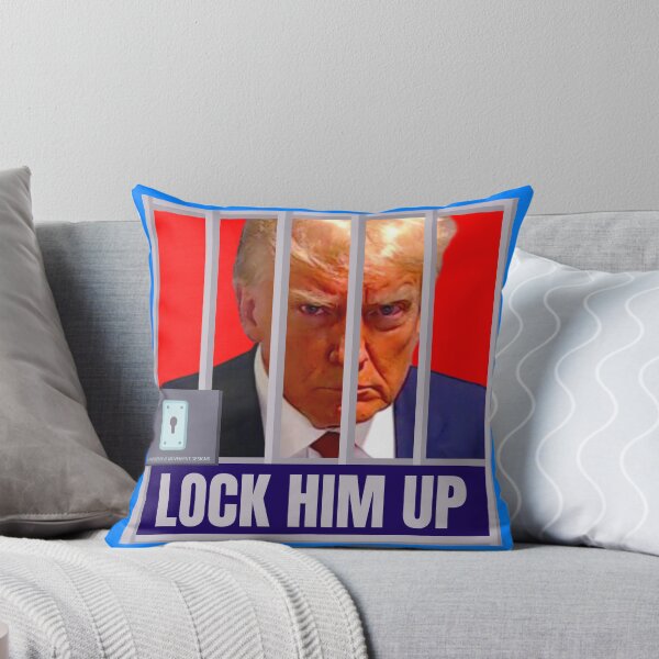 Item preview, PMD01040 Progressive Movement Designs Trump Mugshot Lock Him Up design for liberal Democrat resistance against bigotry, for liberals Democrats or progressives designed and sold by ProgressiveLeft.